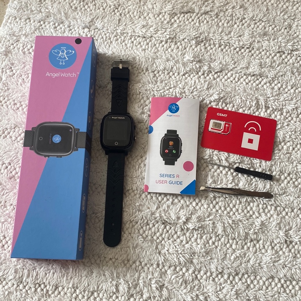 Angel Watch - face sticker still on for pristine glass.